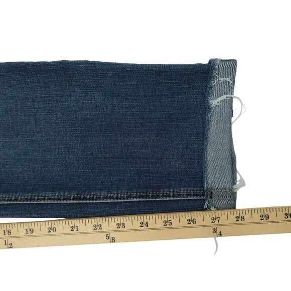 Silver Jeans Beau Denim Distressed Ripped Womens 31x28 Mid Rise Cuffed Hem - Picture 15 of 15